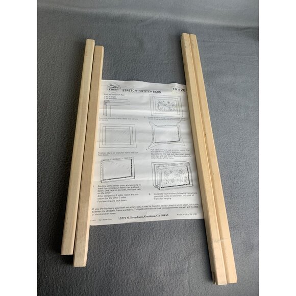 Creative Circle Stretch N Stitch Bars 16x20 Craft Kit USA 4 Bars DIY Embroidery - Picture 3 of 6